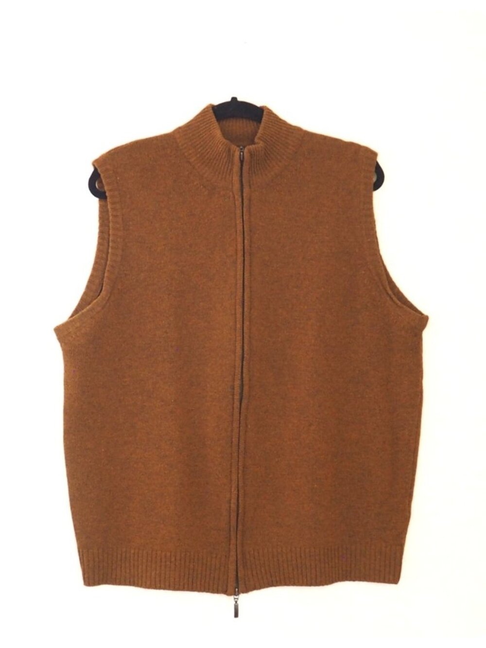 Scott Barber Full Zip Wool Sweater Vest sz L